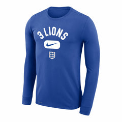 England National Team Lockup Legend Performance Long Sleeve T-Shirt / Soccer New