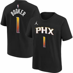 Devin Booker Phoenix Suns Jordan Brand Youth Statement Edition Name & Number Player T-Shirt - Black cheap