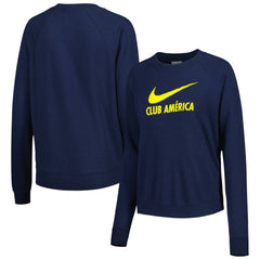 Club America Women's Lockup Varsity Tri-Blend Raglan Pullover Sweatshirt / Soccer Discount