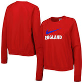 England National Team Women's Lockup Varsity Tri-Blend Raglan Pullover Sweatshirt / Soccer On sale