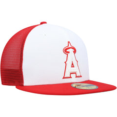 Los Angeles Angels 2023 On-Field Batting Practice 59FIFTY Fitted Hat - White/Red | New Era