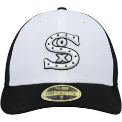 Chicago White Sox 2023 On-Field Batting Practice Low Profile 59FIFTY Fitted Hat - White/Black | New Era