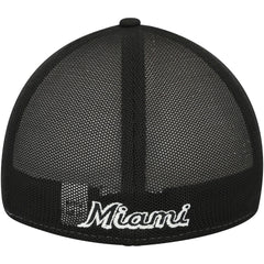Miami Marlins 2023 On-Field Batting Practice 39THIRTY Flex Hat - Black/White | New Era