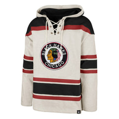 Chicago Blackhawks '47 Rockaway Lace-Up Pullover Hoodie