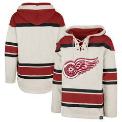 Detroit Red Wings '47 Rockaway Lace-Up Pullover Hoodie