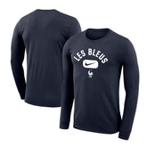 France National Team Lockup Legend Performance Long Sleeve T-Shirt / Soccer For sale