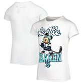 Seattle Kraken Girls Youth Mickey Mouse Go Team Go T-Shirt