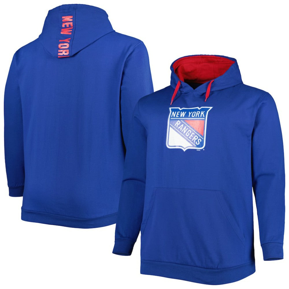 New York Rangers Big & Tall Fleece Pullover Hoodie