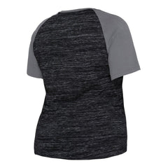Chicago White Sox Women's Plus Size Space Dye Raglan V-Neck T-Shirt - Black | New Era