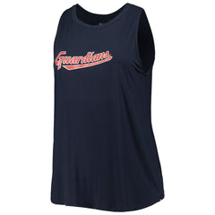 Cleveland Guardians Women's Plus Size Tank Top - Navy | New Era