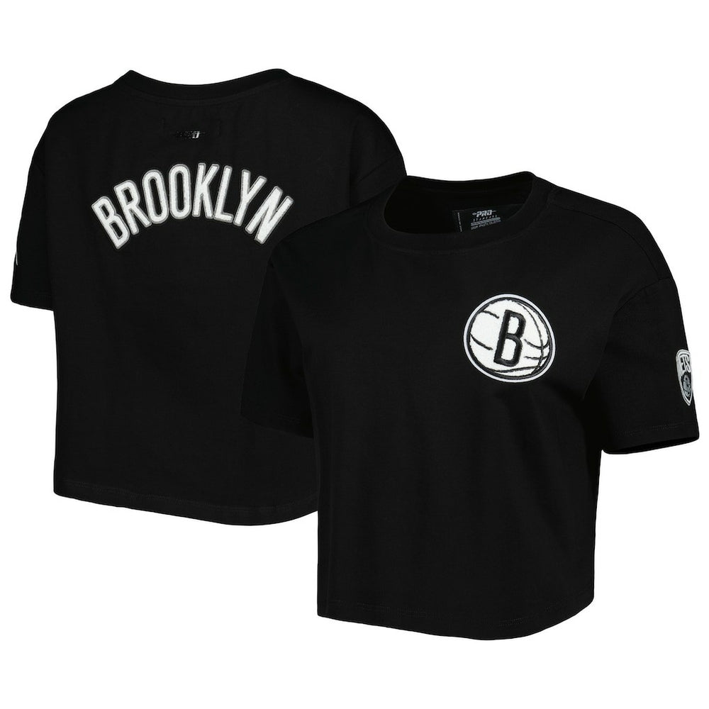 Brooklyn Nets Pro Standard Women's Classics Boxy T-Shirt - Black outlet