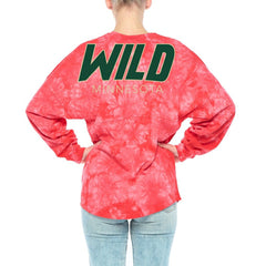 Minnesota Wild Fanatics Women's Crystal-Dye Long Sleeve T-Shirt