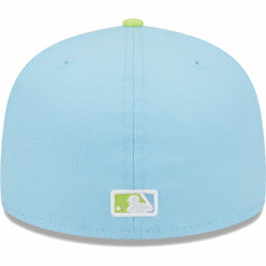 Los Angeles Dodgers Spring Color Two-Tone 59FIFTY Fitted Hat - Light Blue/Neon Green | New Era