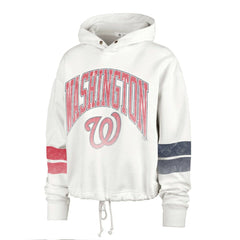 Washington Nationals Women's Harper Pullover Hoodie - Cream | 47 brand