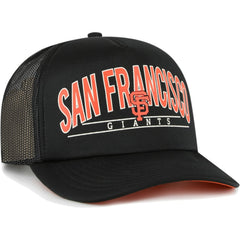 San Francisco Giants Backhaul Foam Trucker Snapback Hat - Black | 47 brand