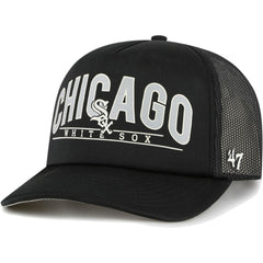 Chicago White Sox Backhaul Foam Trucker Snapback Hat - Black | 47 brand