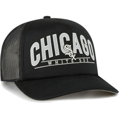 Chicago White Sox Backhaul Foam Trucker Snapback Hat - Black | 47 brand