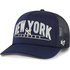 New York Yankees Backhaul Foam Trucker Snapback Hat - Navy | 47 brand