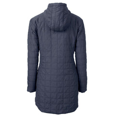 NFL Denver Broncos Cutter & Buck Women's Rainier Primaloft Eco Hooded Long Lightweight Coat