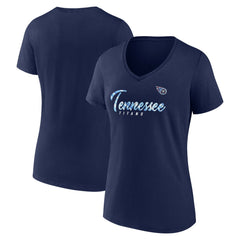 NFL Tennessee Titans Women's Shine Time V-Neck T-Shirt
