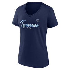 NFL Tennessee Titans Women's Shine Time V-Neck T-Shirt