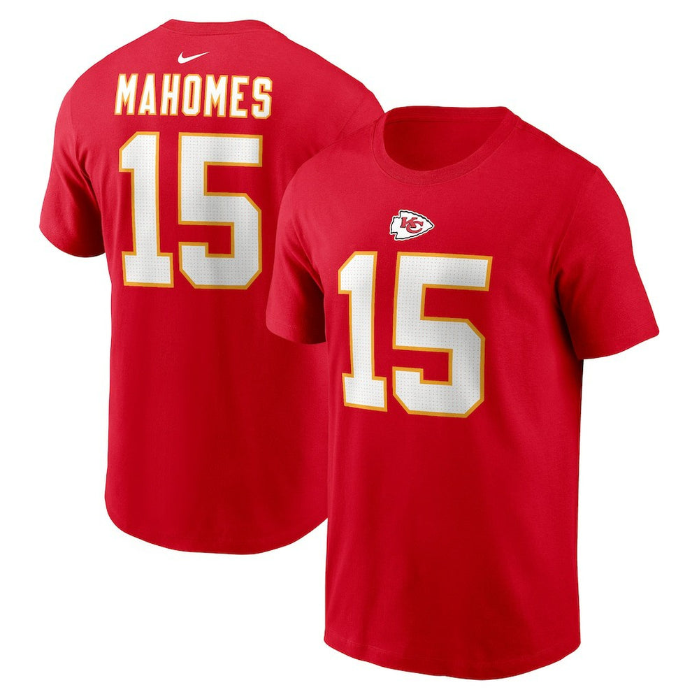 NFL Kansas City Chiefs Patrick Mahomes Player Name & Number T-Shirt