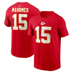 NFL Kansas City Chiefs Patrick Mahomes Player Name & Number T-Shirt
