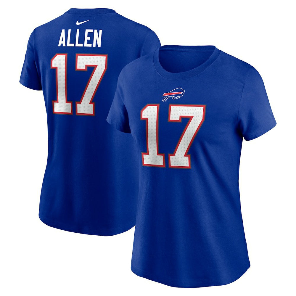 NFL Buffalo Bills Josh Allen Women's Player Name & Number T-Shirt