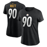 NFL Pittsburgh Steelers T.J. Watt Women's Player Name & Number T-Shirt