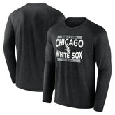 Chicago White Sox Heroic Play Raglan Long Sleeve T-Shirt - Black