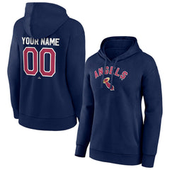California Angels Women's Personalized Cooperstown Collection Winning Streak Pullover Hoodie - Navy