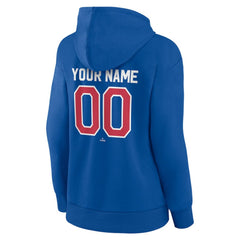 Texas Rangers Women's Personalized Cooperstown Collection Winning Streak Pullover Hoodie - Royal