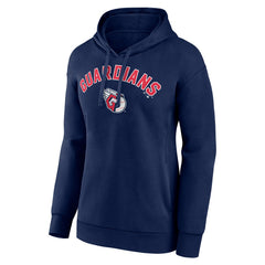 Cleveland Guardians Women's Personalized Team Winning Streak Pullover Hoodie - Navy