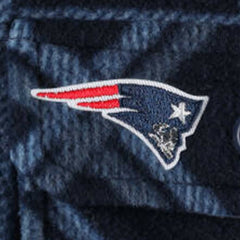 NFL New England Patriots Antigua Industry Flannel Button-Up Shirt Jacket