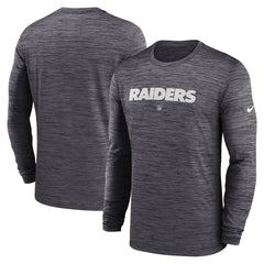 NFL Las Vegas Raiders Sideline Team Velocity Performance Long Sleeve T-Shirt