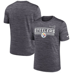 NFL Pittsburgh Steelers Yardline Velocity Performance T-Shirt