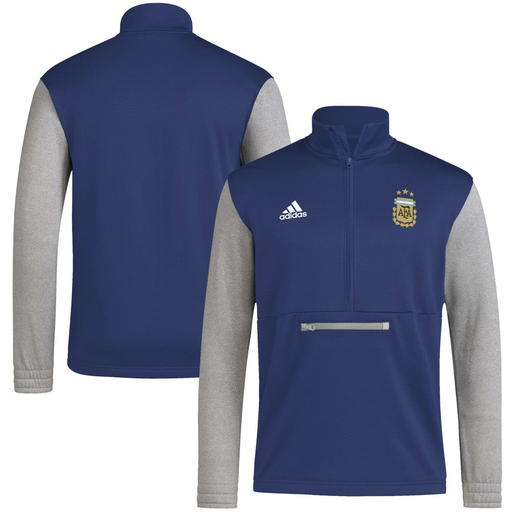 Argentina National Team Crest Long Sleeve Half-Zip Top / Soccer Online