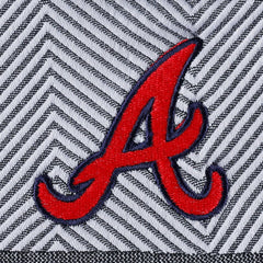 Atlanta Braves Levelwear Women's Verse Asymmetrical Raglan Tri-Blend Quarter-Zip Jacket - Charcoal