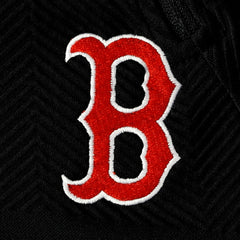 Boston Red Sox Levelwear Women's Verse Asymmetrical Raglan Tri-Blend Quarter-Zip Jacket - Black