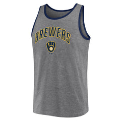 Milwaukee Brewers Primary Tank Top - Heather Gray