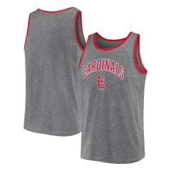 St. Louis Cardinals Primary Tank Top - Heather Gray