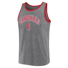 St. Louis Cardinals Primary Tank Top - Heather Gray
