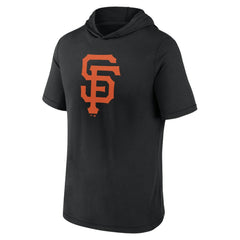 San Francisco Giants Short Sleeve Hoodie T-Shirt - Black