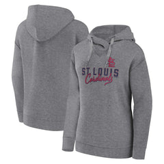 St. Louis Cardinals Women's Script Favorite Lightweight Pullover Hoodie - Heather Gray