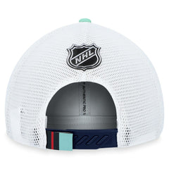 Seattle Kraken Fanatics 2023 NHL Draft On Stage Trucker Adjustable Hat