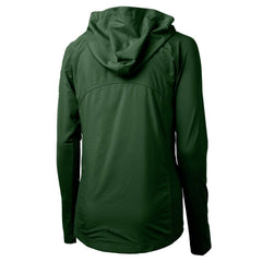 NFL Green Bay Packers Cutter & Buck Women's Adapt Eco Knit Hybrid Recycled Full-Zip Hoodie