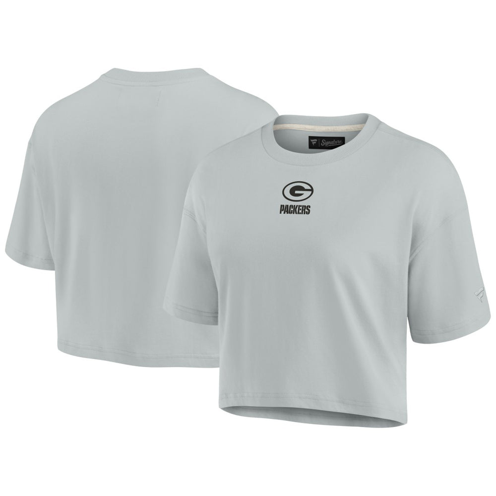 NFL Green Bay Packers Women's Elements Super Soft Boxy Cropped T-Shirt