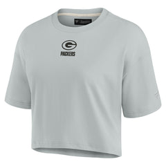 NFL Green Bay Packers Women's Elements Super Soft Boxy Cropped T-Shirt