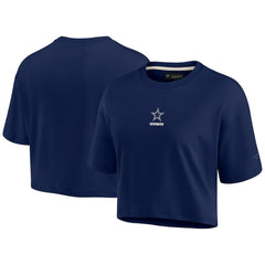 NFL Dallas Cowboys Women's Elements Super Soft Boxy Cropped T-Shirt
