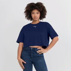 NFL New England Patriots Women's Elements Super Soft Boxy Cropped T-Shirt